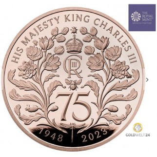 5 Pfund Sovereign Krönung König Charles III. 2023 PP