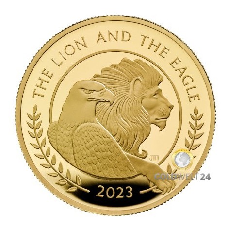 1 Unze Gold UK The Lion and The Eagle 2023 PP