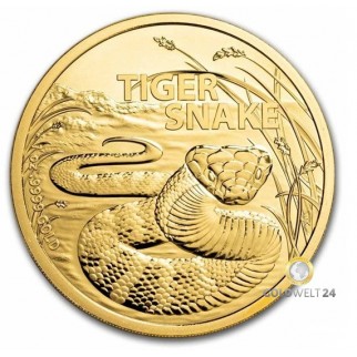 1 Unze Gold Australien Tigerschlange 2024