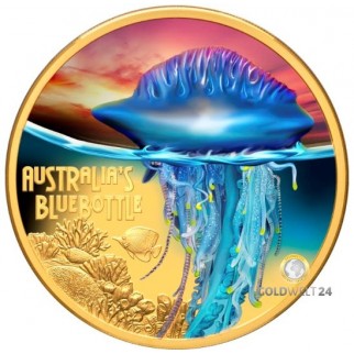 1 Unze Gold Niue Bluebottle col. 2024 PP