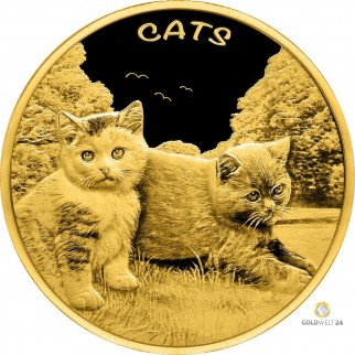 1 Unze Gold Fiji Cats 2023