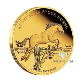 5 Unzen Gold Australian Stock Horse