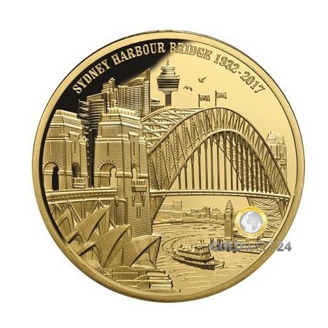 1 Unze Gold Sydney Harbour Bridge 2017 PP